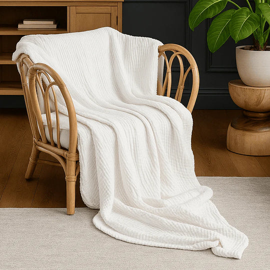Luchtige Katoenen Zomerdeken - Mousseline - Ademend