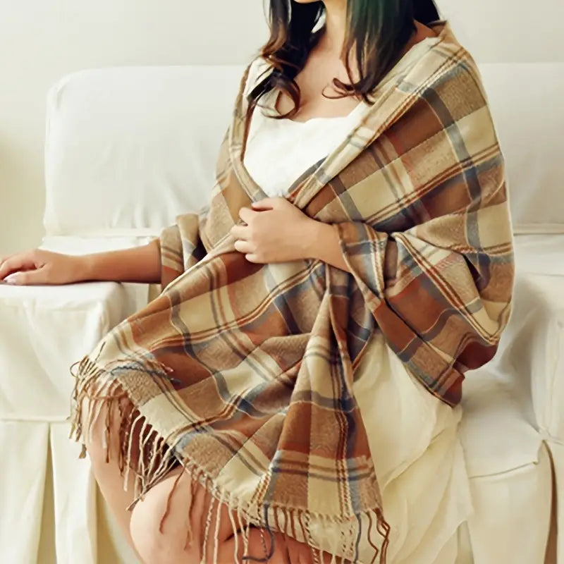 Luxe Kasjmier Sjaal Dames – Zacht & Warm voor de Winter