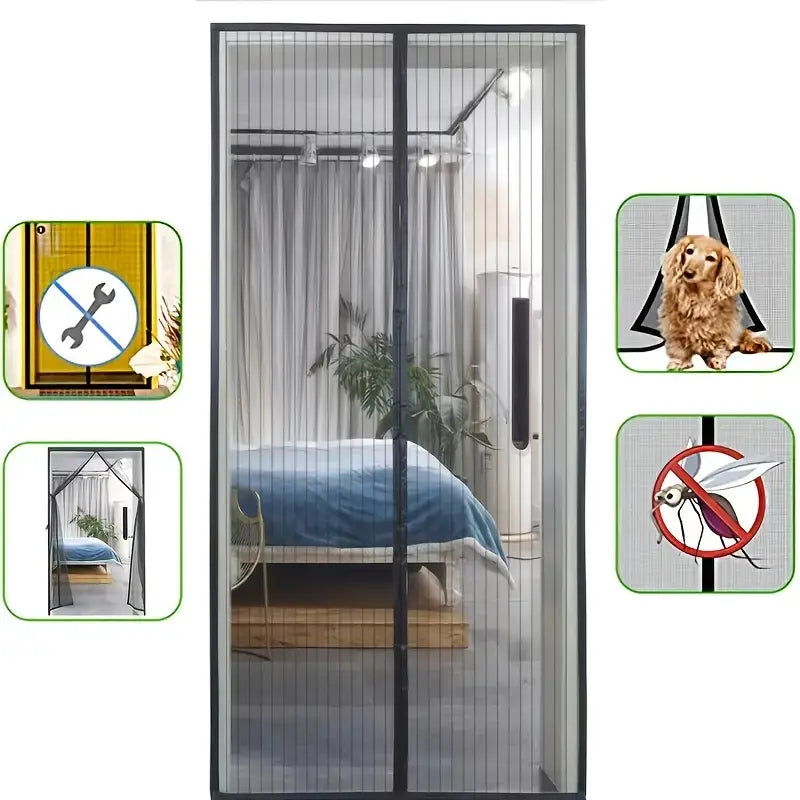 Magnetisch Vliegengordijn met Automatische Sluiting - 80-120cm