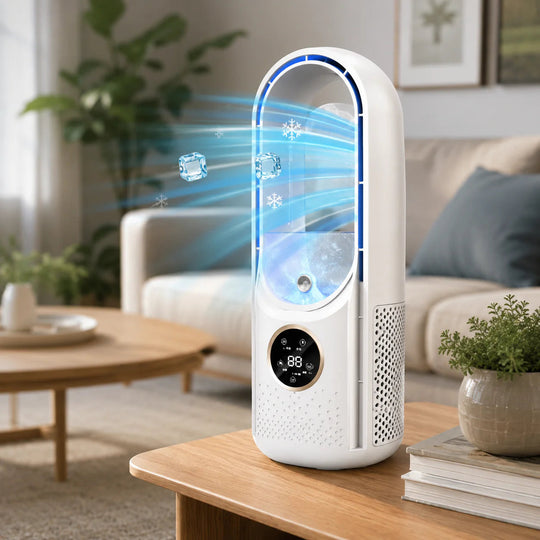 Mini Airconditioner – Draadloos, Stil & Bladeless