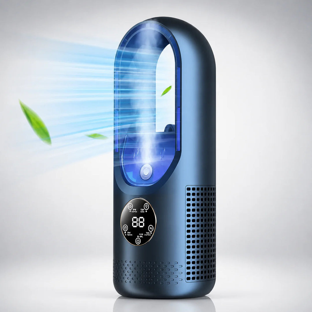 Mini Airconditioner – Draadloos, Stil & Bladeless