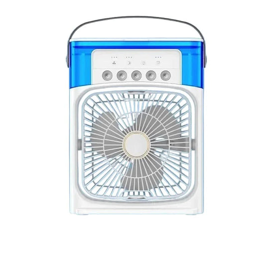 Mini Ventilator & Luchtbevochtiger 2-in-1 – Draagbaar voor Bureau