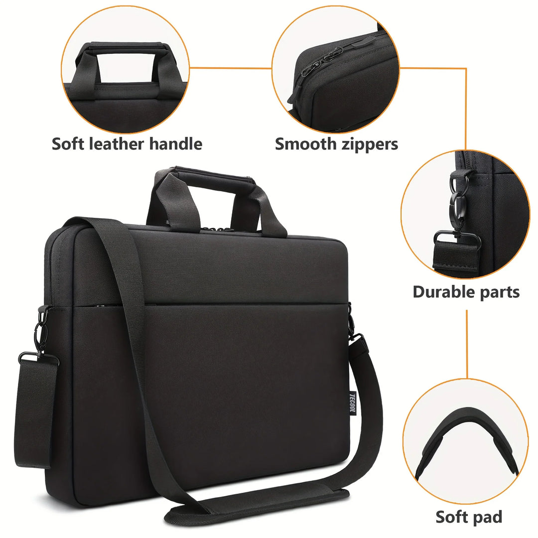 Multifunctionele Laptop Schoudertas – 14/15/17 inch TSA-Compatibel voor Werk & Reizen