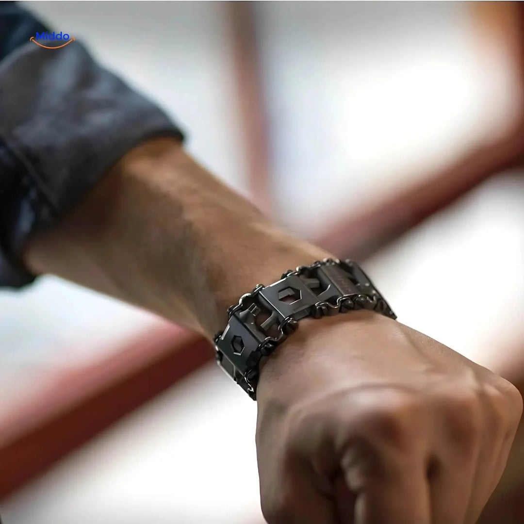 Multitool Armband RVS – 29 Gereedschappen in 1 Polsband