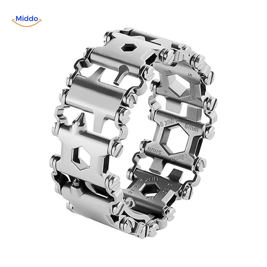 Multitool Armband RVS – 29 Gereedschappen in 1 Polsband