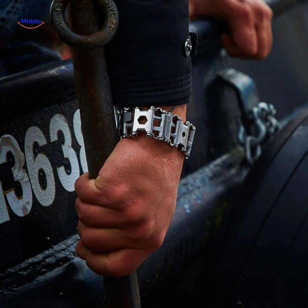 Multitool Armband RVS – 29 Gereedschappen in 1 Polsband