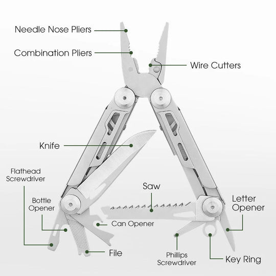 Multitool Tang 12-in-1 – Roestvrij Staal