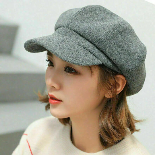 Newsboy Pet Dames – Vintage Baret van Katoen (One Size)