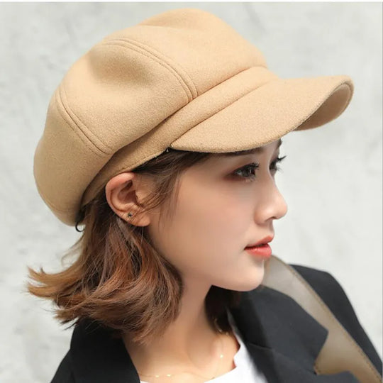 Newsboy Pet Dames – Vintage Baret van Katoen (One Size)