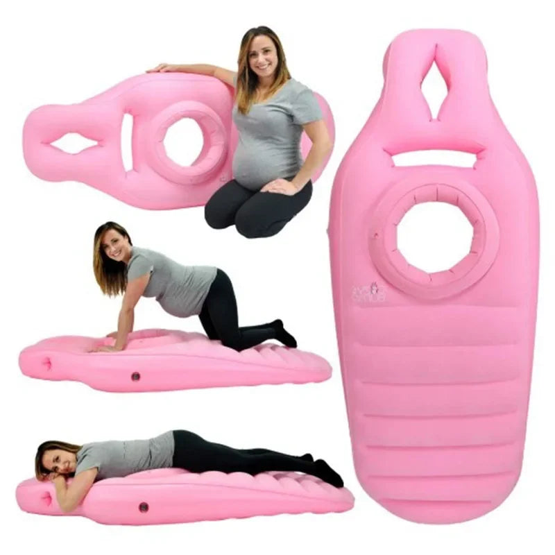 Opblaasbaar Zwangerschapskussen - Multifunctioneel met Dubbele Functie als Yogamat