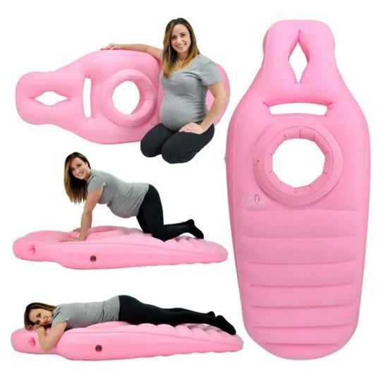 Opblaasbaar Zwangerschapskussen - Multifunctioneel met Dubbele Functie als Yogamat