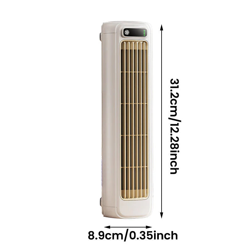 Oplaadbare Ventilator 2000mAh - Bladloos Wandmodel