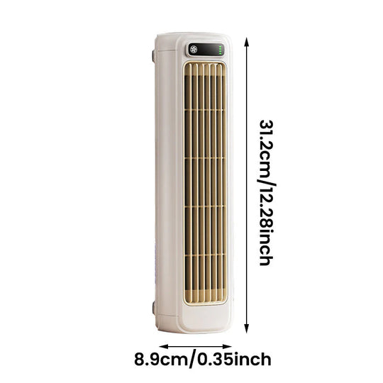 Oplaadbare Ventilator 2000mAh - Bladloos Wandmodel