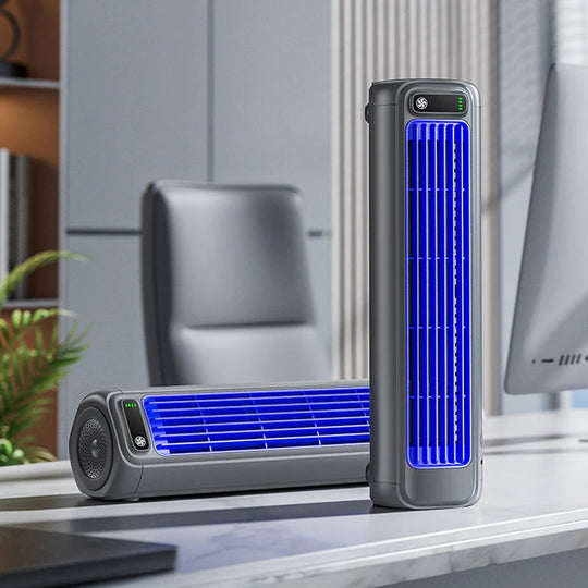 Oplaadbare Ventilator 2000mAh - Bladloos Wandmodel