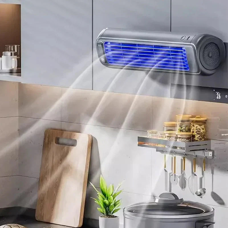 Oplaadbare Ventilator 2000mAh - Bladloos Wandmodel