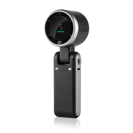 Opvouwbare Handventilator – Turbo met Digitaal Display, Draagbaar
