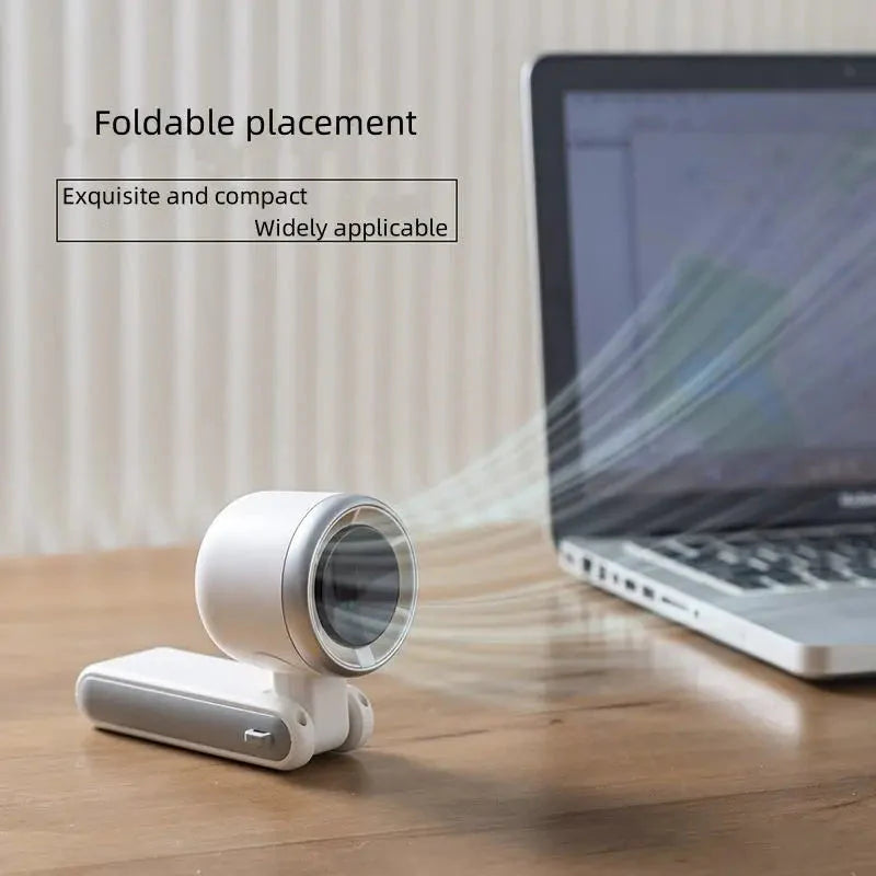 Opvouwbare Handventilator – Turbo met Digitaal Display, Draagbaar