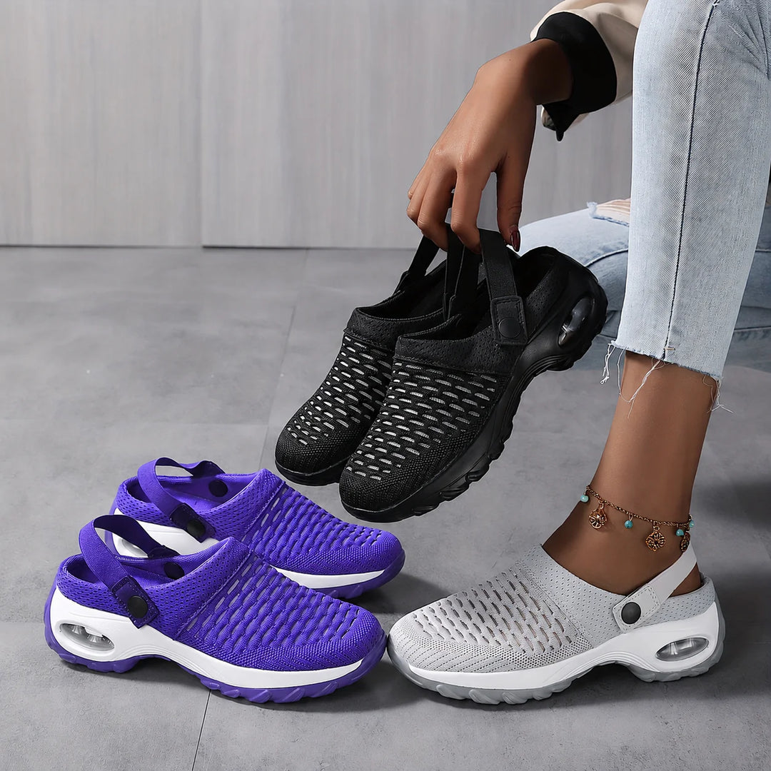Orthopedische Clogs Dames – Mesh met Luchtkussen-Demping, Antislip