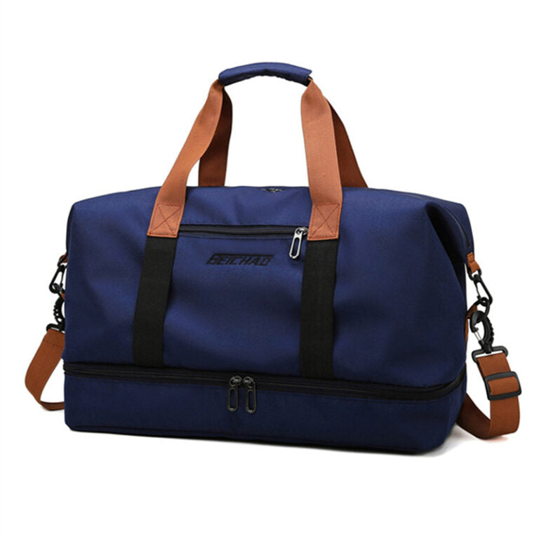 Travel and sports bag - handy bag for vacation, sports, weekend getaway or day trip - for men and women