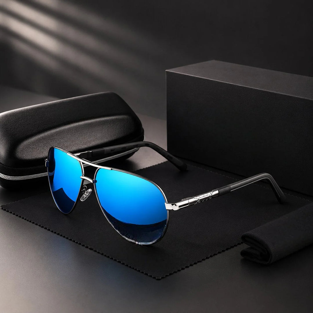 Piloten Zonnebril Gepolariseerd – UV400 Heren, Anti-reflectie