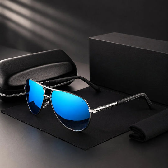 Piloten Zonnebril Gepolariseerd – UV400 Heren, Anti-reflectie