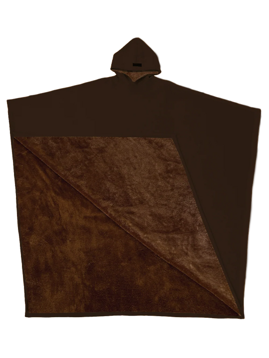 Poncho Jas met Capuchon – Teddyvoering, Unisex
