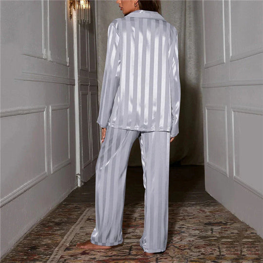 Pyjama Dames – Zijdezacht Satijnlook, Lange Mouw