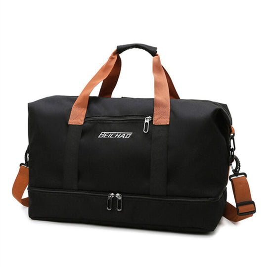 Travel and sports bag - handy bag for vacation, sports, weekend getaway or day trip - for men and women