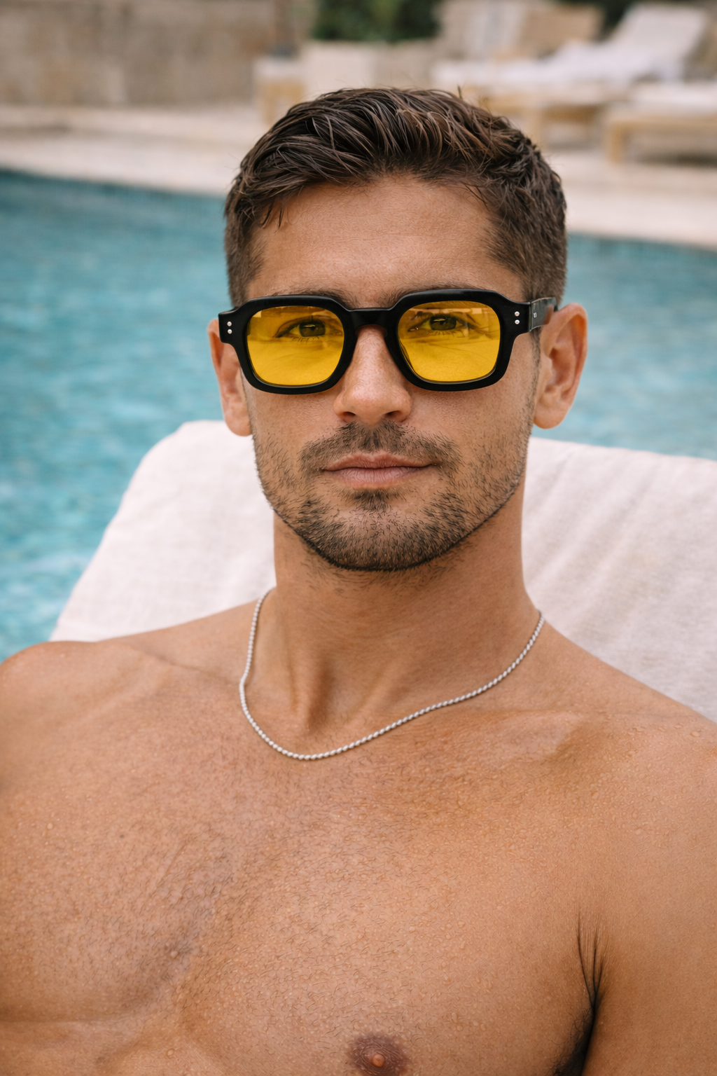 Rechthoekige Zonnebril met Getinte Glazen - Unisex Model