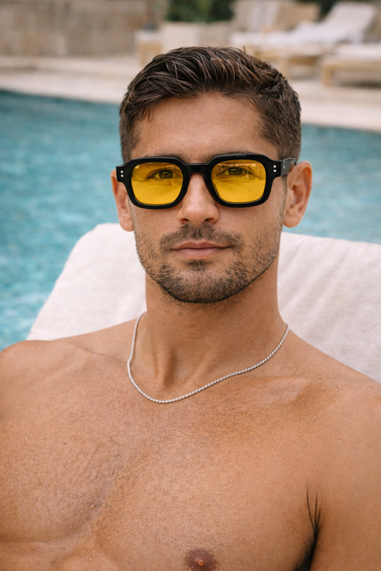 Rechthoekige Zonnebril met Getinte Glazen - Unisex Model