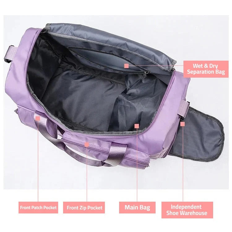 Reis Sporttas met Schoenenvak Multi-Pocket