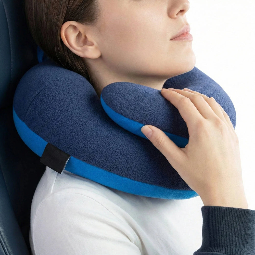 Reisnekkussen – Ergonomische Neksteun voor Vliegtuig, Auto & Trein