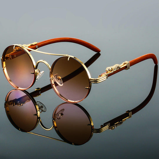 Retro Zonnebril met Oversized Montuur - UV400 Bescherming