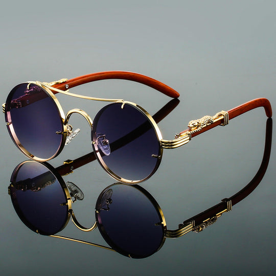 Retro Zonnebril met Oversized Montuur - UV400 Bescherming