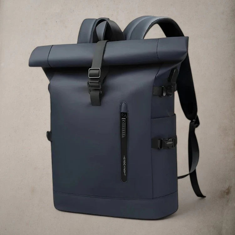 Roll-Top Rugzak Waterdicht – Urban Laptoprugzak voor Werk & Reizen