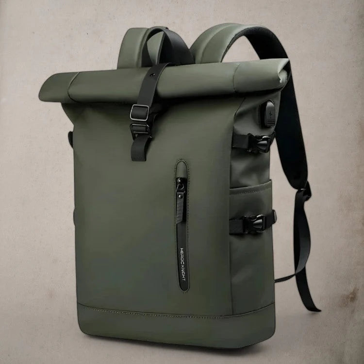 Roll-Top Rugzak Waterdicht – Urban Laptoprugzak voor Werk & Reizen