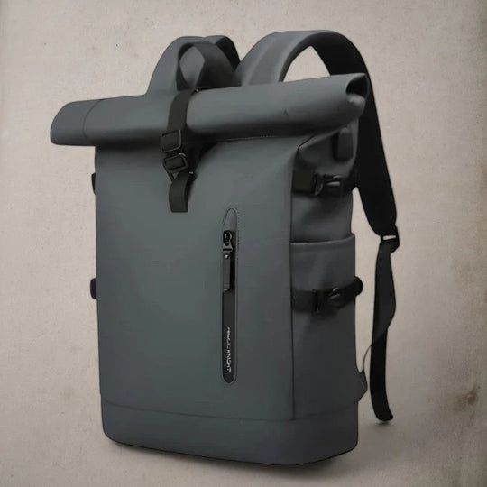 Roll-Top Rugzak Waterdicht – Urban Laptoprugzak voor Werk & Reizen