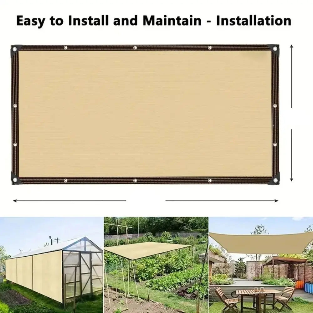 Schaduwnet voor Tuin met 90% UV-Bescherming - HDPE Zonwering