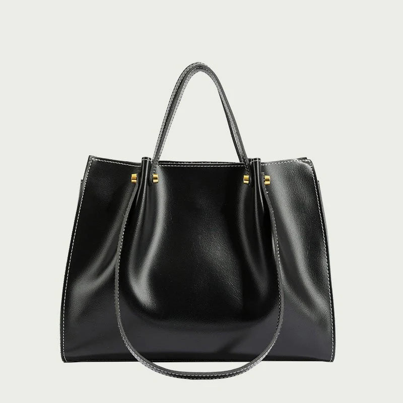 Shopper Tas Vegan Leer – Handgemaakt & Duurzaam, Ruim