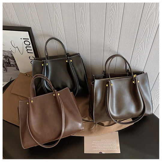 Shopper Tas Vegan Leer – Handgemaakt & Duurzaam, Ruim
