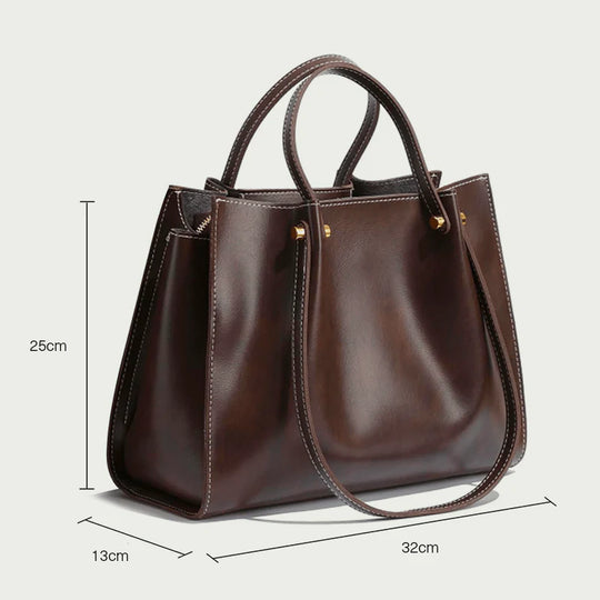 Shopper Tas Vegan Leer – Handgemaakt & Duurzaam, Ruim