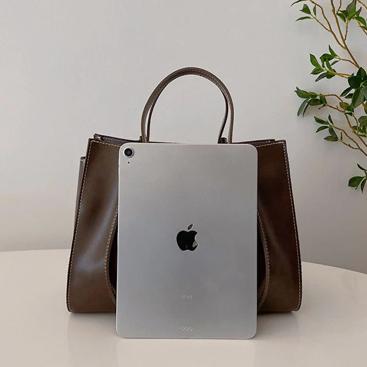 Shopper Tas Vegan Leer – Handgemaakt & Duurzaam, Ruim