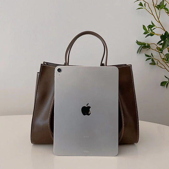 Shopper Tas Vegan Leer – Handgemaakt & Duurzaam, Ruim