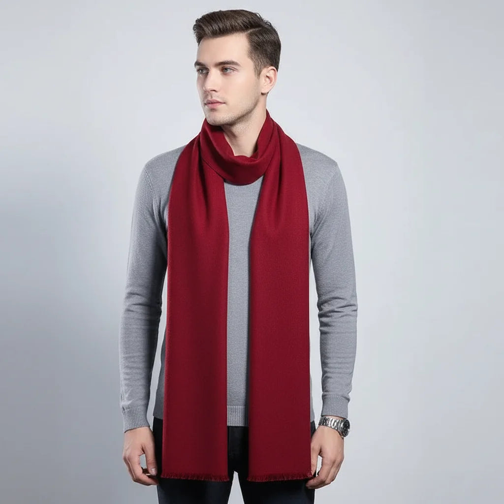 Sjaal – Kasjmier Langsjaal in Effen Design