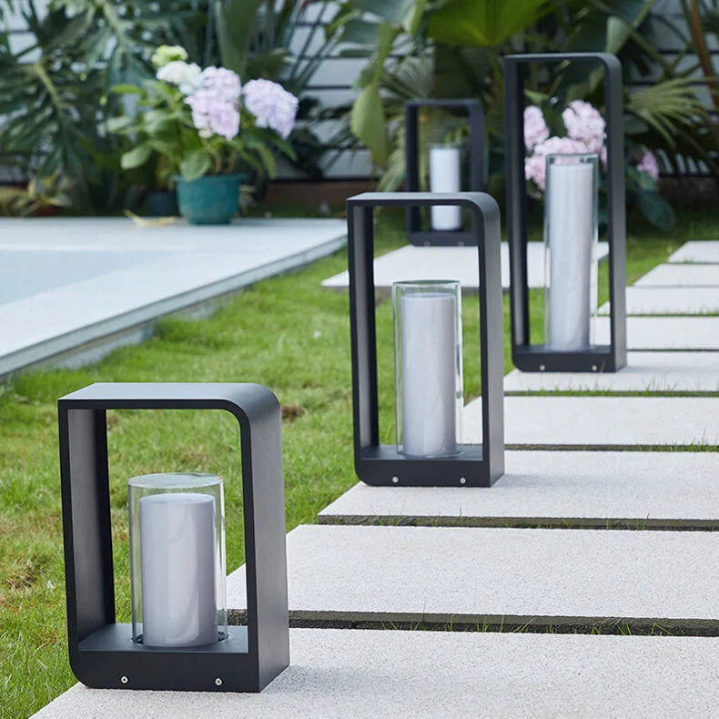 Solar Buitenlantaarn – Rechthoekig met Matglas & Afstandsbediening