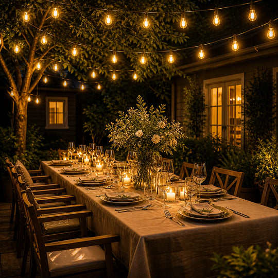 Solar LED-lichtslinger Buiten – Waterdicht, Edison-stijl