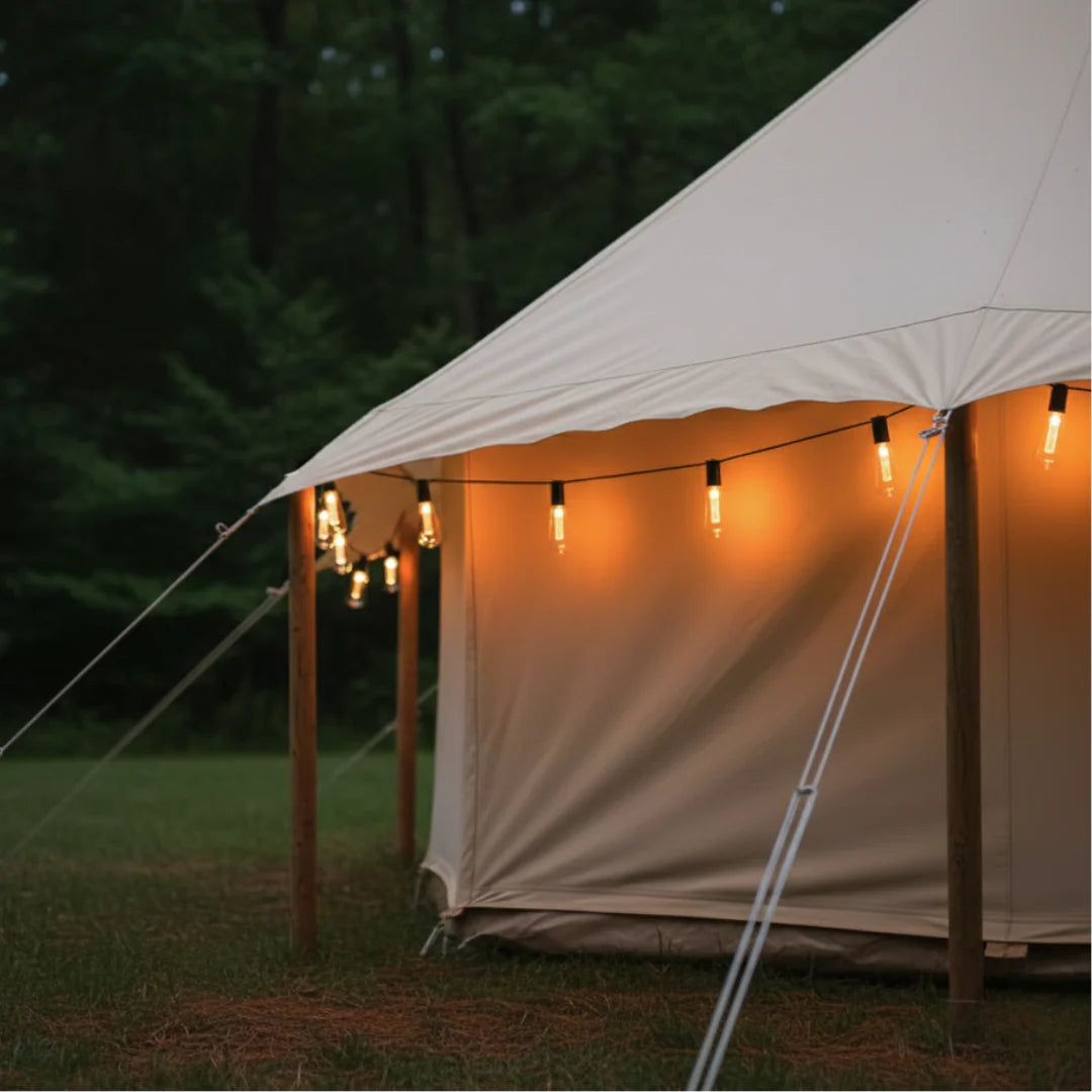 Solar LED-lichtslinger Buiten – Waterdicht, Edison-stijl
