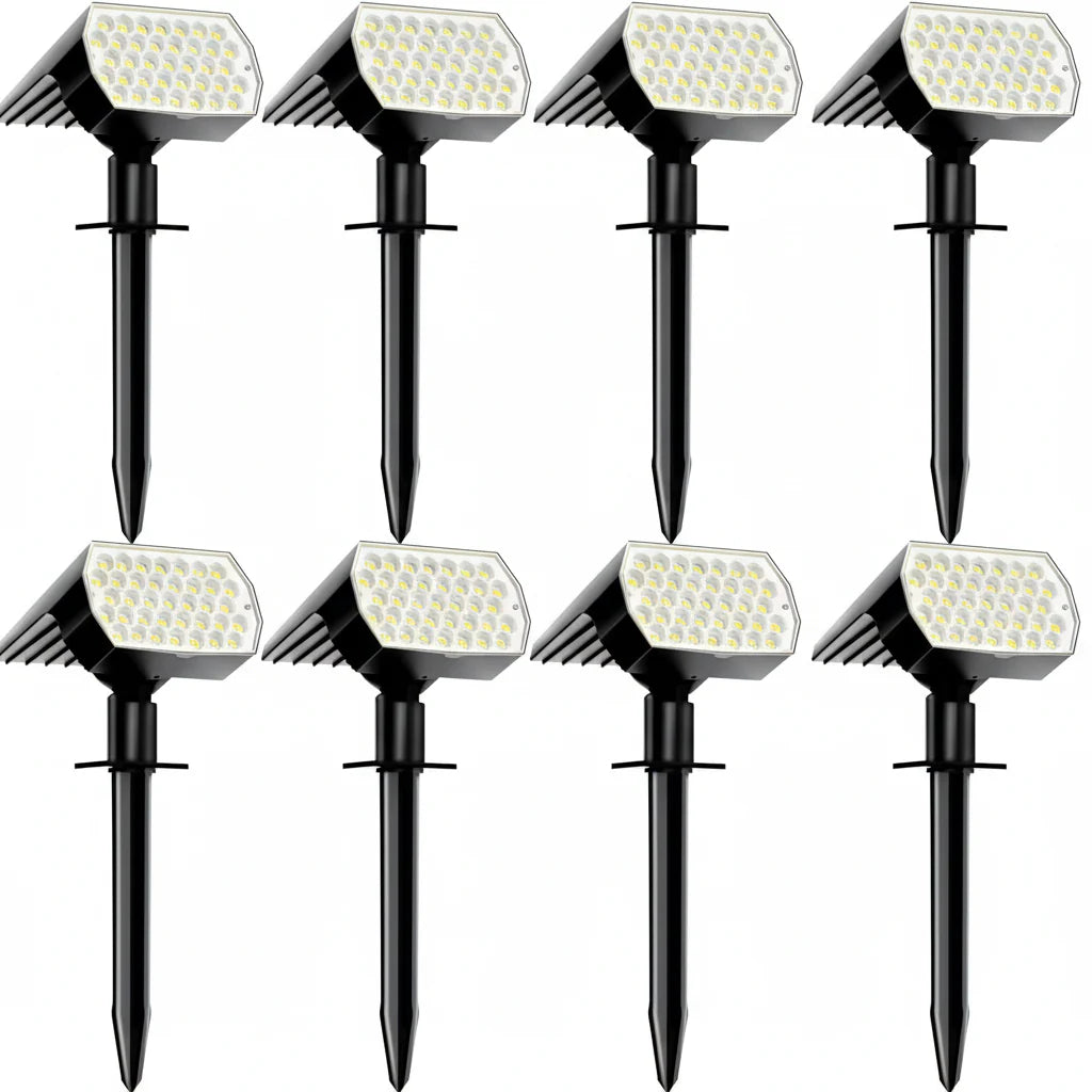 Solar Spotlights Buiten - Waterdicht - 3 Lichtmodi - Set van 4