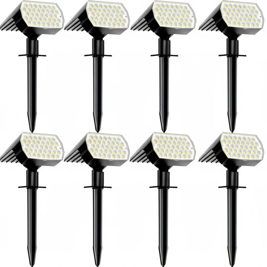 Solar Spotlights Buiten - Waterdicht - 3 Lichtmodi - Set van 4