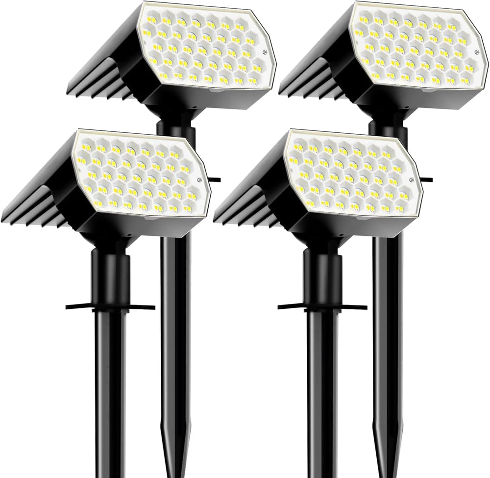 Solar Spotlights Buiten - Waterdicht - 3 Lichtmodi - Set van 4